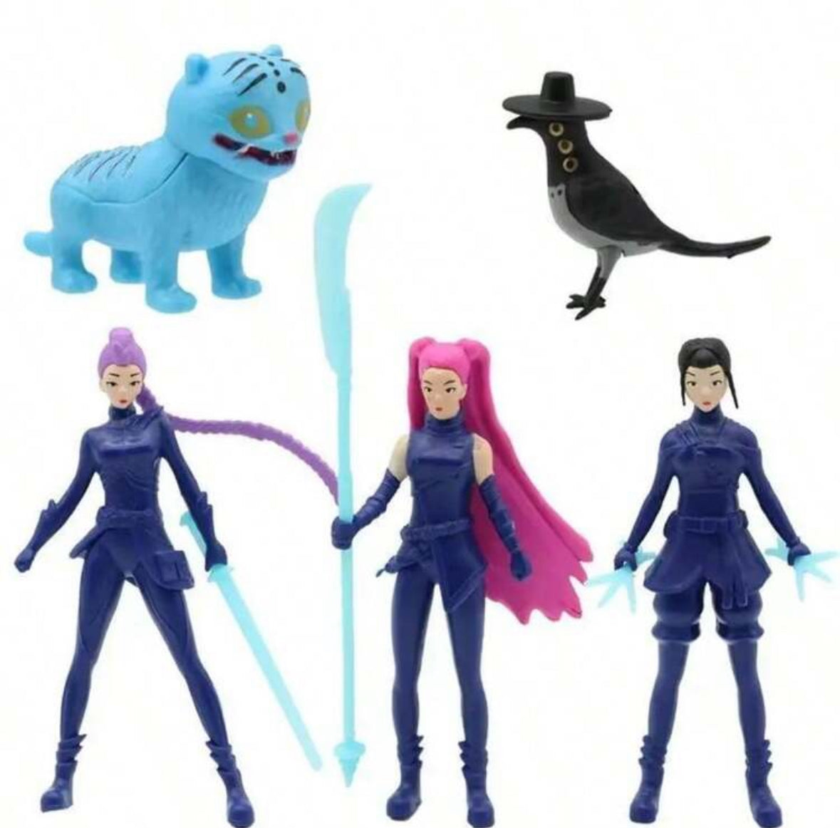 5 Piece Set Kpop Figure Collection, Game Character Models, Desktop Decorations, Perfect For Home & Office Decoration