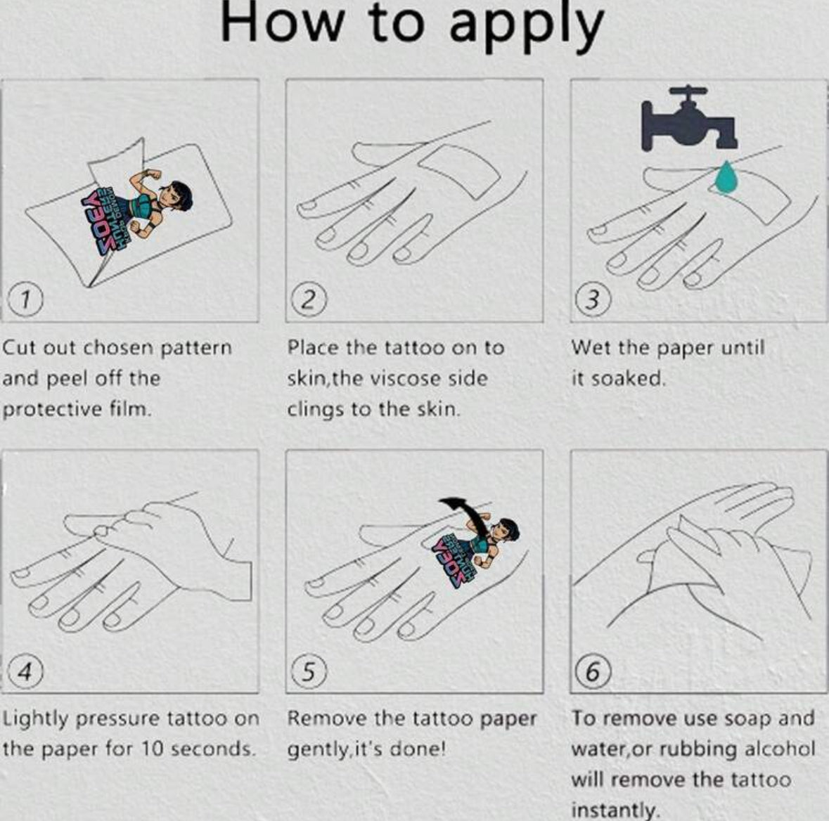 1set/20pcs K-POP Witch Hunt Group Tattoo Stickers, Children's Cartoon Cute Temporary Arm Decoration Tattoo Stickers