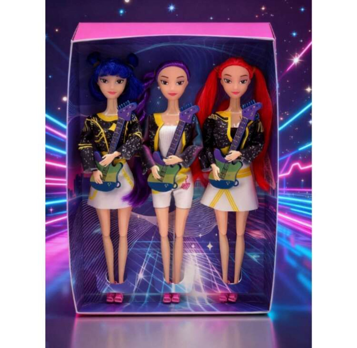 K-POP Demon Hunt Girl Group  Korean Kids Anime Character K-POP Witch Hunt Girl Group Dolls For Kids Play People Figures & Sets