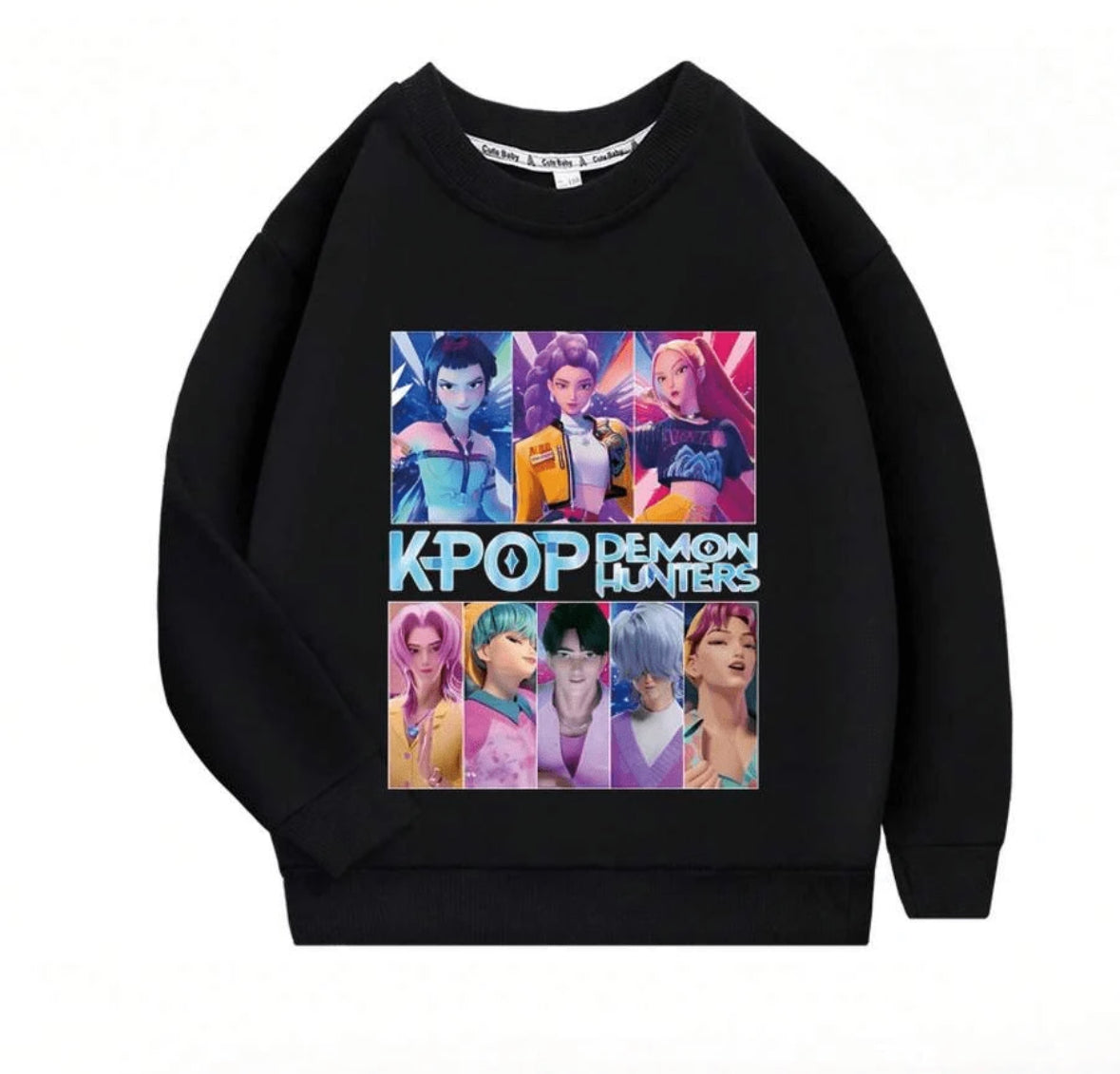 K-POP Children's Series Boys And Girls Long Sleeve Sweatshirt New Children's Spring And Autumn Jacket Casual Versatile Anime Sweatshirt Suitable For Boys And Girls Autumn Outfit Christmas Fe