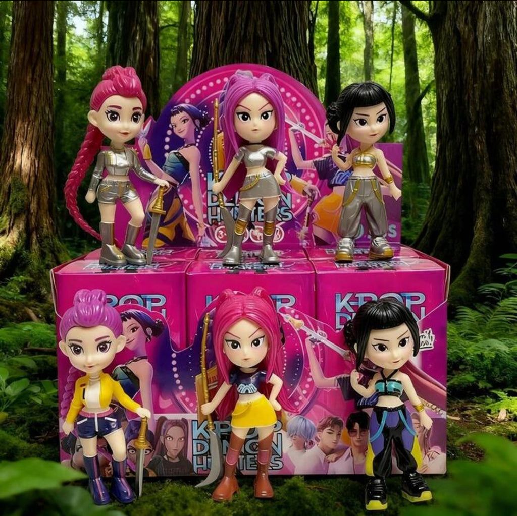 1pc Anime Rumi Mira Zoey Figure Model Toy Cosplay Doll Desk Decoration Collection For Fans Birthday Xmas Gifts Random Box,Christmas Stocking Fillers,Christmas Gifts,Christmas,Christmas Decorations(Random Style) ﻿Collect All 9