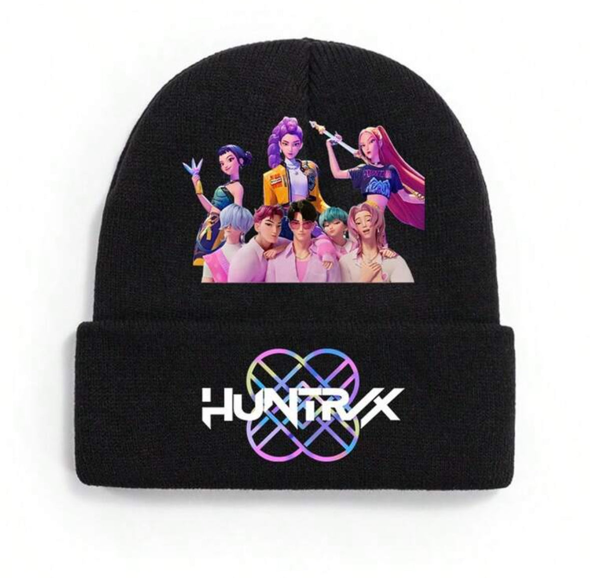 1pc N Hunter S Character-Printed Knitted Hats & Thermal Lined Caps - Thermal Warm Winter Headwear, Soft Breathable Knit Fabric, Fade-Resistant IP Print, Elasticized Cuff For Secure Fit, Anti-Pilling Lining, Ideal For Teenagers & Young Adults (Male & Femal