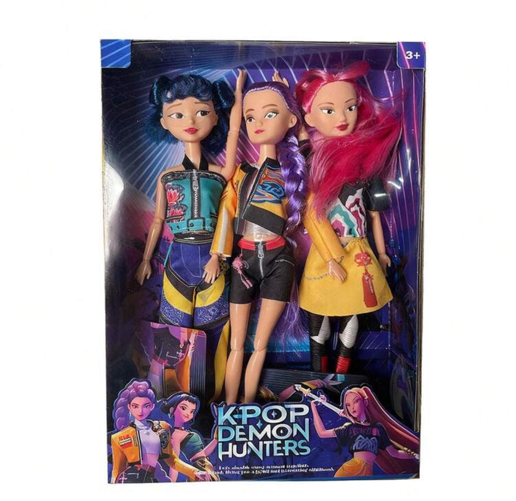 2025 Demon Anime Action Figure Doll 11.5 Inches–12 Joint Movable Anime-Rumi, Mira And Zoey, Anime Collectible Dolls,Halloween Christmas For Fans Gift/ Desk Display