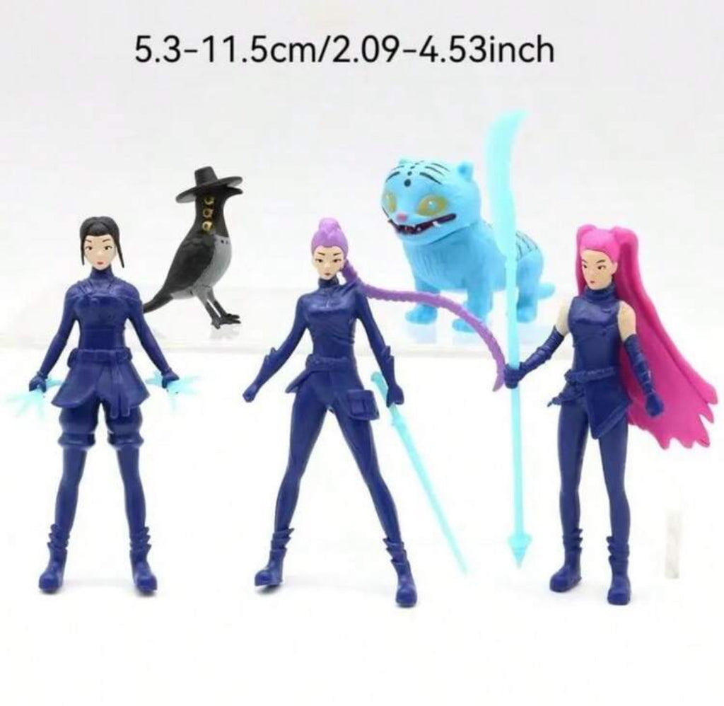 5 Piece Set Kpop Figure Collection, Game Character Models, Desktop Decorations, Perfect For Home & Office Decoration